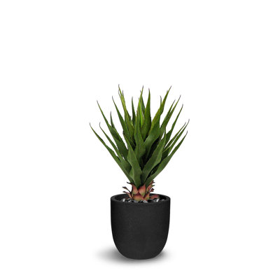 Agave vert artificiel en pot