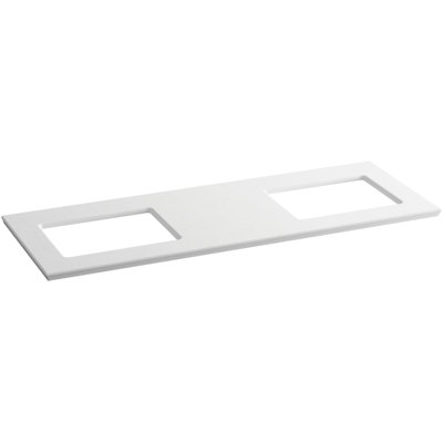 Solid/Expressions 62" Double Bathroom Vanity Top