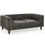Moderne pour animaux de compagnie pour chiens moyens et grands en gris foncé, avec support de grandes races grises, siège confortable de style et pieds stables-763244234