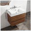 Ensemble de meuble-lavabo simple 29,5 po avec plateau en céramique Gromling-848651582