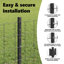 Fence with Post Segment Outdoor Barrier Garden Terrace Divider Boundary-1585767878-1585767887