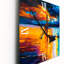 Horloge murale petit bateau au phare au coucher du soleil-878043134