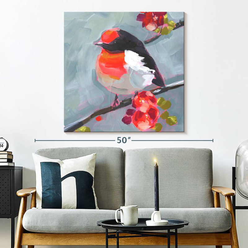 Brampt Brushstroke Bird I, 33" H x 33" W
