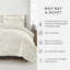 Ensemble de housse de couette 3 pièces à motif ultra doux - Serenity-128498579-128498576