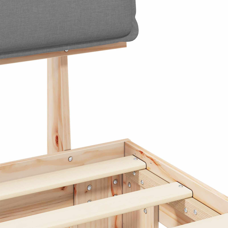 Bed, Light Grey, Small Single (2'6)