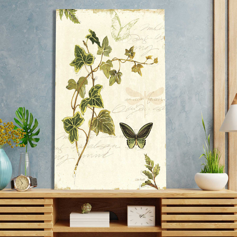 Ivies and Ferns IV Crop - peinture, L 28 po x H 48 po, Toile tendue