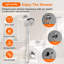 9-Spray Wall Mount Dual Shower Head And Handheld Shower Head Shower Faucet 1.8 GPM In Polished Chrome