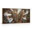 Tableau encadré Steampunk accordéon sur toile, 1 pièce, 147 x 71 cm-1200427361