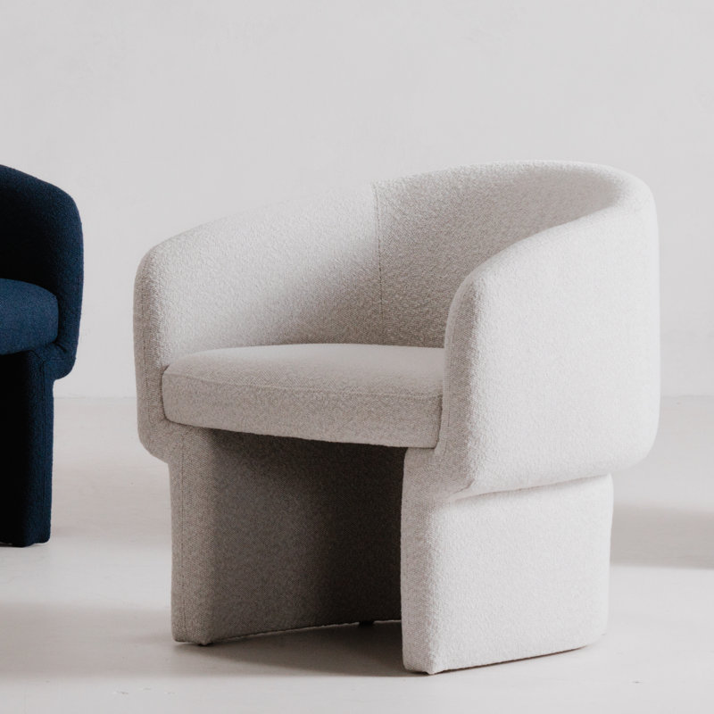 Jessie Accent Chair, Oyster Boucle