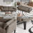 89" Velvet Convertible Sofa Couch, Futon Sofa Bed with 2 Square Pillows, Adjustable Backrest & Armrests for Living Room-1753197109