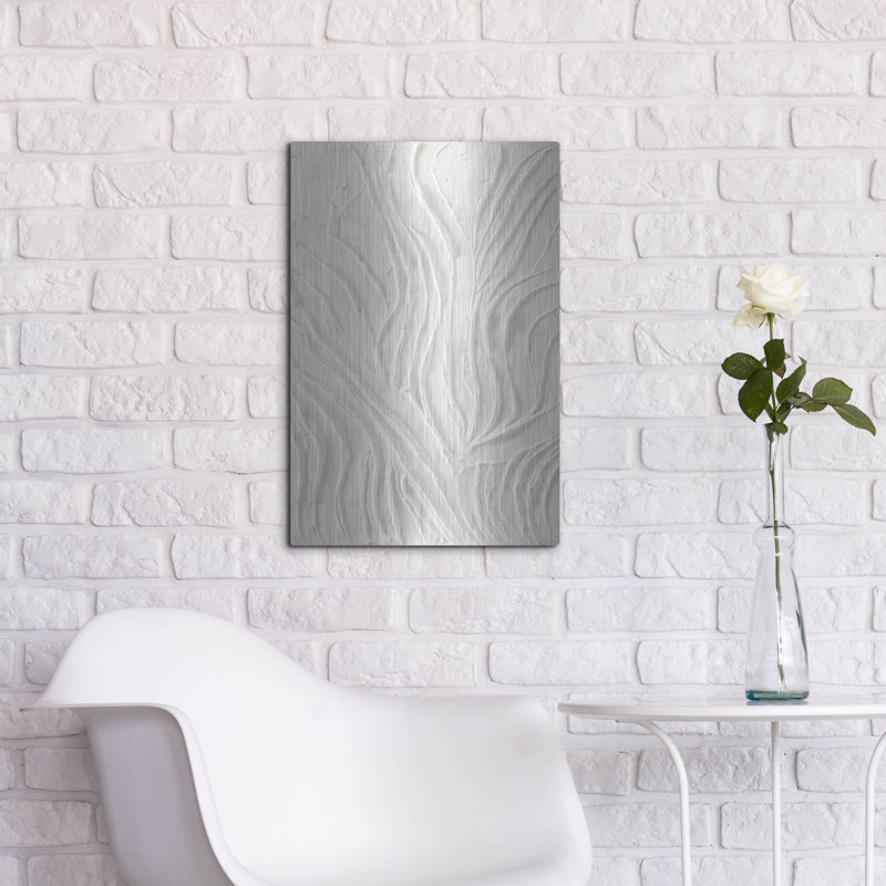  'White Dune' by Design Fabrikken Metal Wall Art, 16" x 24"