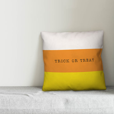  Trick or Treat Throw Pillow