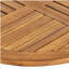 Table d'appoint d'extérieur ronde en bois d'acacia, teck 27,5 po