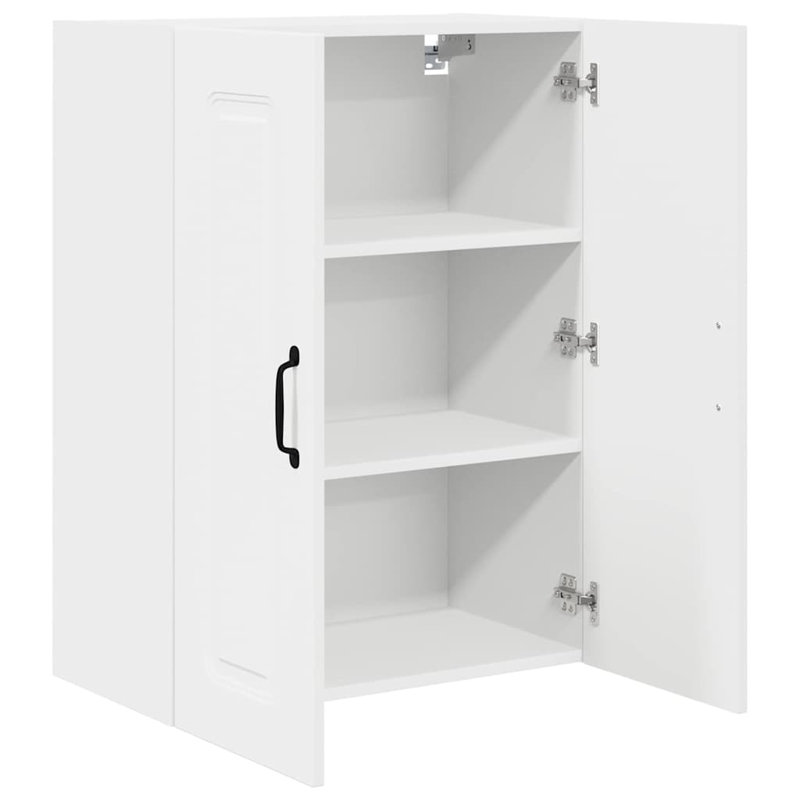 Vidaxl Kitchen Wall Cabinet Sonoma Oak 60 X 31 X 80 Cm Engineered Wood, 80cm H x 60cm W x 31cm D, White