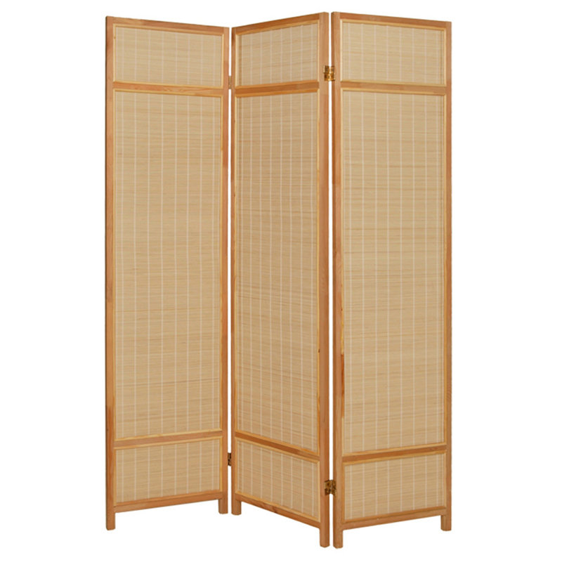 Staley 54'' W x 72'' H 3 - Panel Folding Room Divider