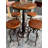 Patillo 2 - Person Pine Solid Wood Top Four Leg Dining Set