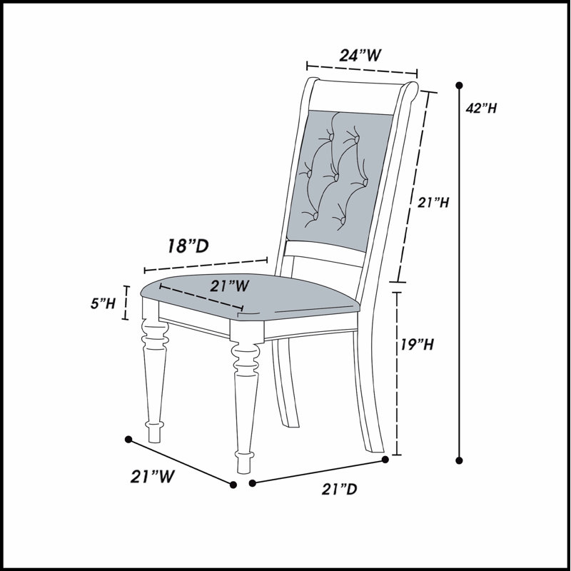 Ensemble de 2 chaises de salle à manger rembourrées de luxe capitonnées argentées, élégantes et confortables pour les salles à manger modernes