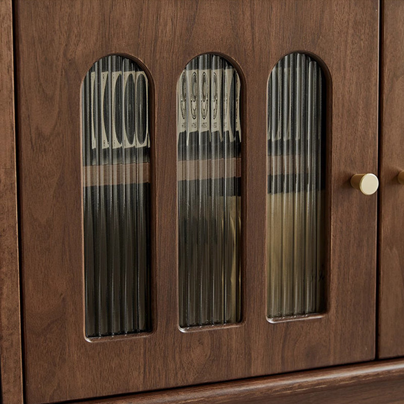 Meuble télé en bois massif de style rétro, L 70,86 po