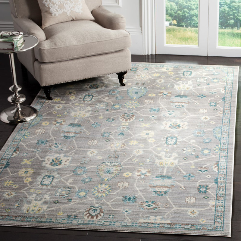 Seine Hand Woven Grey Indoor Rug, Rectangle 152 x 244 cm