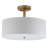 Jaida Fabric Semi Flush Mount
