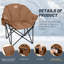 Chaise de camping pliante avec coussin-93658910