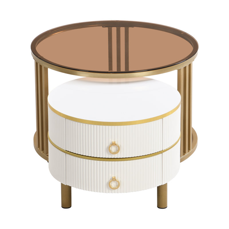 Alexine 2 - Piece Living Room Table Set, White