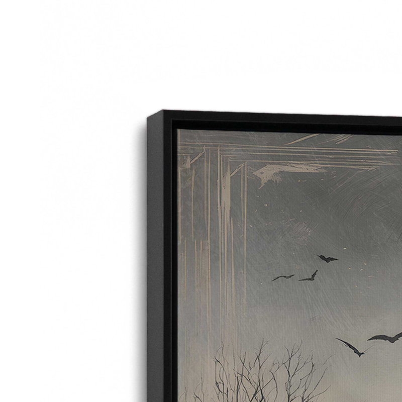 Impression sur toile Lunar Watcher, H 24,75 po x l 36,75 po, Noir satiné