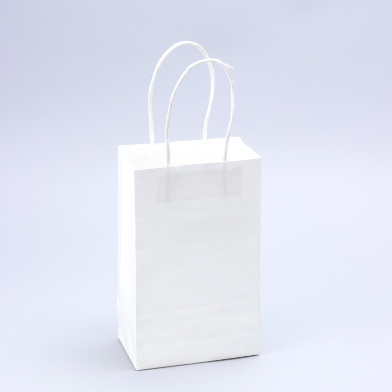 Sac jetable en papier, Blanc