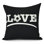 Housse de coussin d'extérieur carrée Goals, Gourds and Gatherings Love Soccer Word
