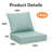Outdoor Cushion Set Of 2, 5 Inch Deep Seat Patio Furniture Cushions With Removable Cover,replacement Patio Cushion Set For Chair,sofa,loveseat-310309765