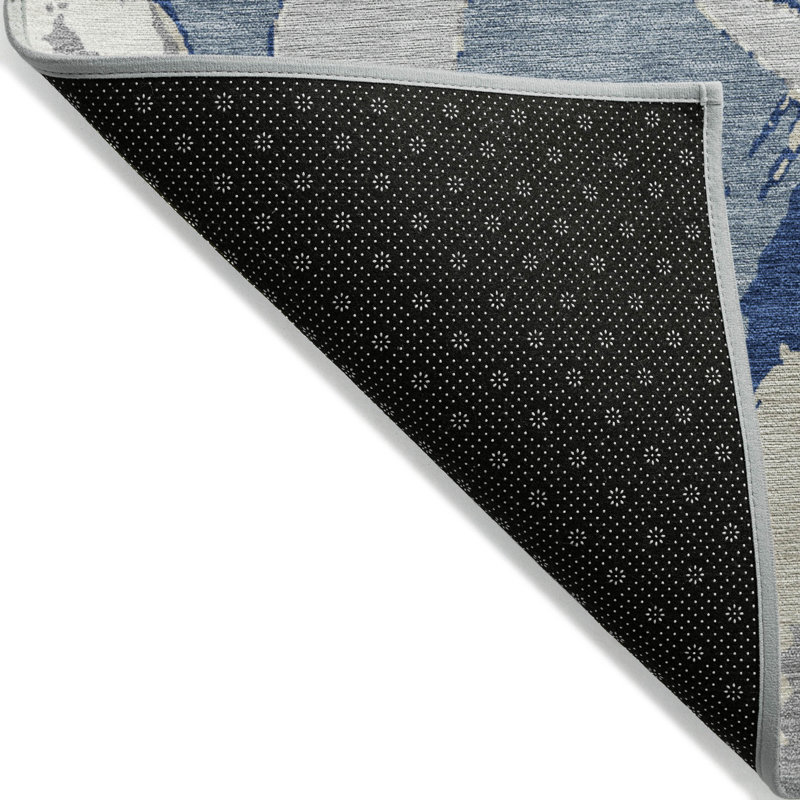 Aloura Denim Washable Indoor-Outdoor Rug - , 10' x 14'