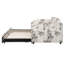 Lit de jour simple rembourré avec couchette escamotable et ports de chargement USB-151960526