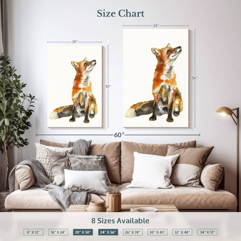 Bramly Sly Fox I, H 36 po x l 24 po