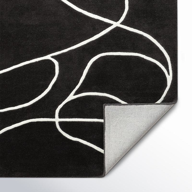 Tapis noir Jason, Rectangle 8 pi x 10 pi