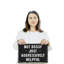 Panneau en plastique 11 po x 17 po Not Bossy-119523501