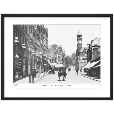 Hampstead, High Street 1898 by Francis Frith - Single Picture Frame Print