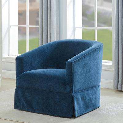 Elm Baltic Skirted Swivel Chair