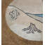 1930s Ivory Beige Cream White American Hooked Antique Wool Floral Medallion Rug