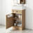 18.5" Bathroom Vanity with Sink, Adjustable Shelf and Reversible Door