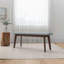 Banc rembourré en tissu