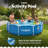 Funsicle 12' x 30" Outdoor Activity Round Frame Above Ground Swimming Pool Set-95382651-129400739