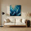 «Coastal Deep Sea Scene», art mural en métal bleu-275883061