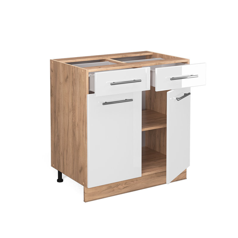 Fame 218 + front GKO_80 x 82 x 51.6, White/Brown