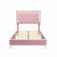 Upholstered Bed Frame With LED Lights