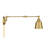 Lila 1-Light Adjustable Wall Sconce in Brass-2106725103