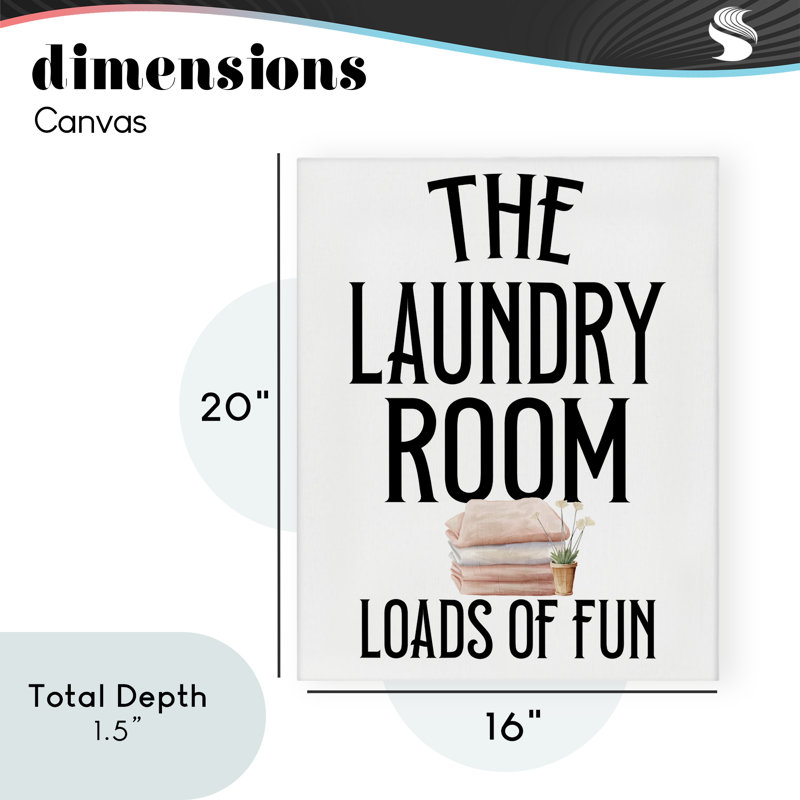 Laundry Room Fun Minimal, conception de Kim Allen, H 20 po x l 16 po