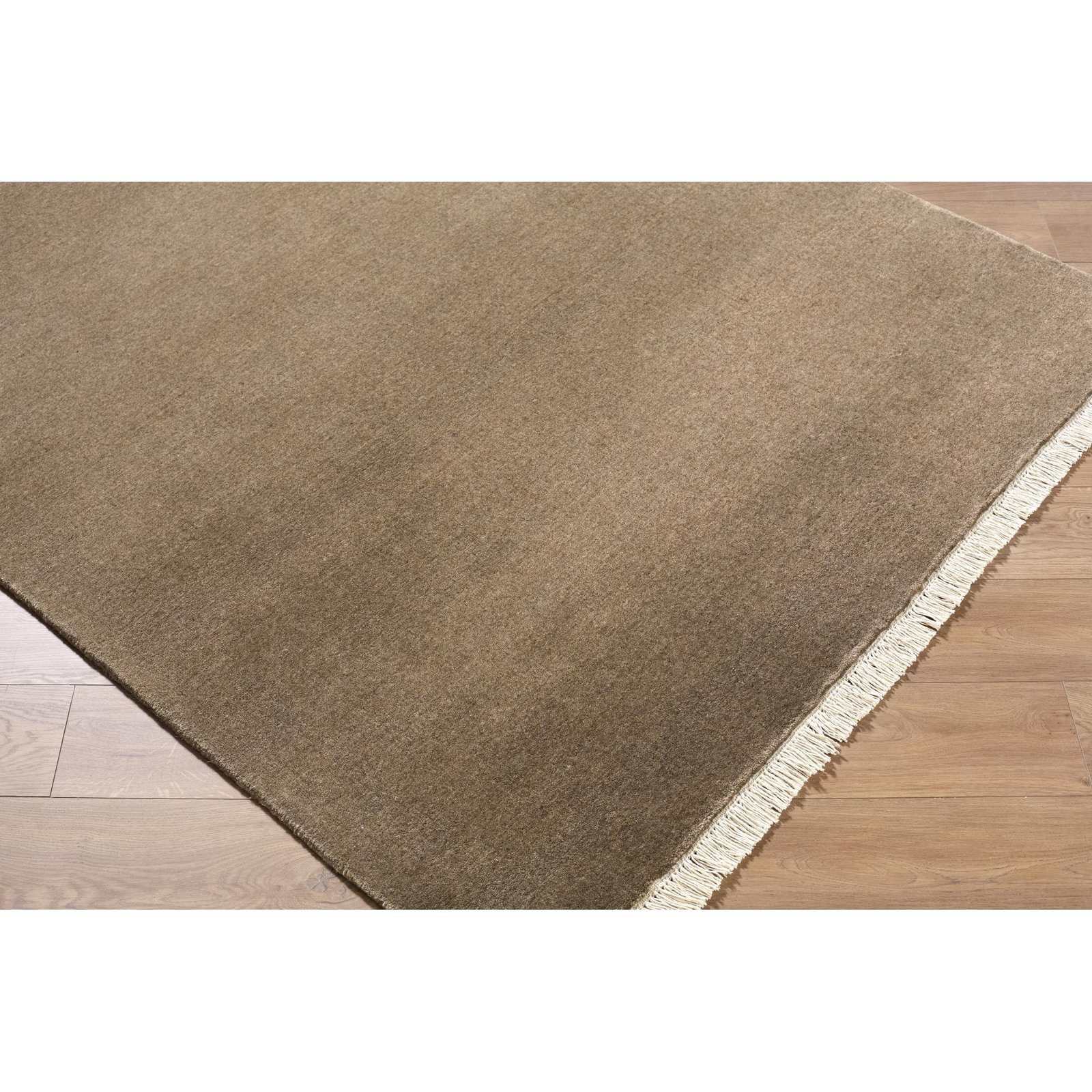Clio Hand-Loomed Ivory Wool Rug, Rectangle 3' x 10'