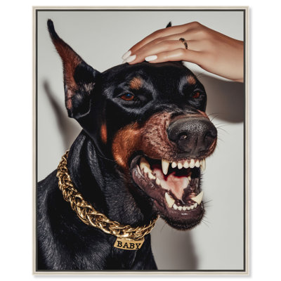 Baby Doberman Print by Oliver Gal