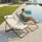2-Pieces Outdoor Folding Lounge Chairs With Adjustable Backrest - Durable Rattan Design For Patio And Beach-183887596