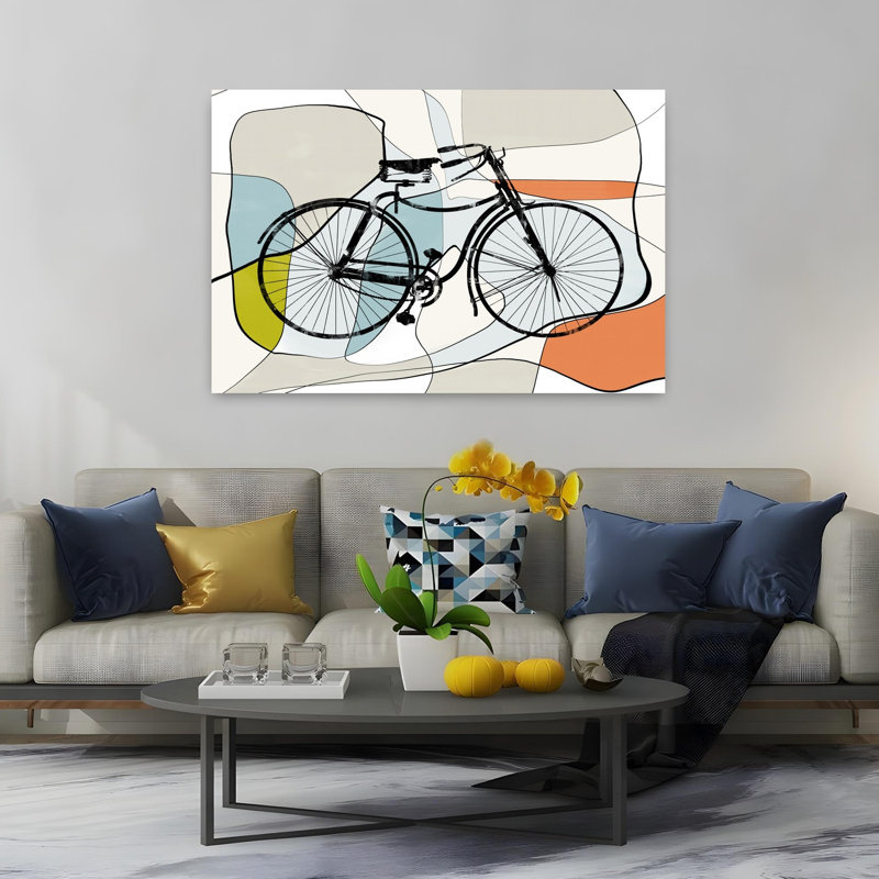 Art contemporain, art moderne abstrait, H 40 po x l 60 po
